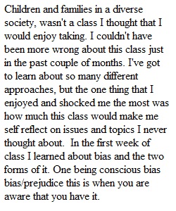 Self-Reflection Paper